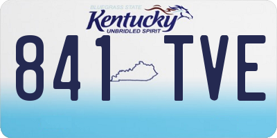 KY license plate 841TVE