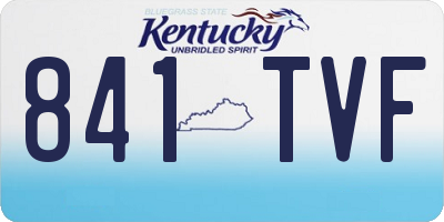 KY license plate 841TVF