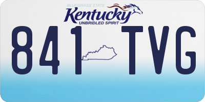 KY license plate 841TVG
