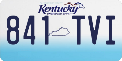 KY license plate 841TVI