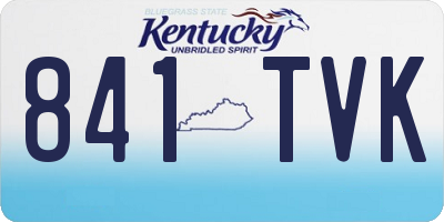 KY license plate 841TVK