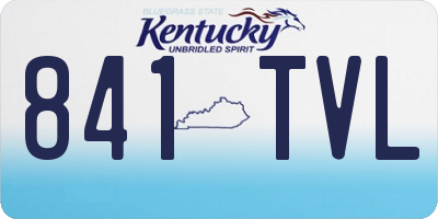 KY license plate 841TVL