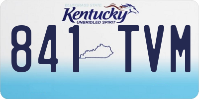 KY license plate 841TVM