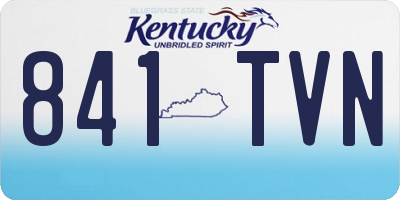 KY license plate 841TVN