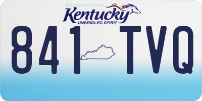KY license plate 841TVQ