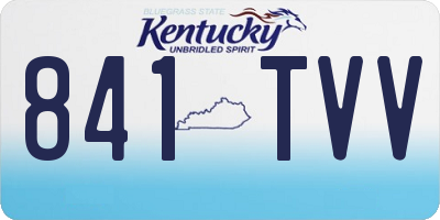 KY license plate 841TVV
