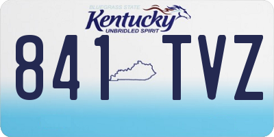 KY license plate 841TVZ