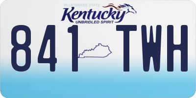 KY license plate 841TWH