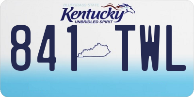 KY license plate 841TWL