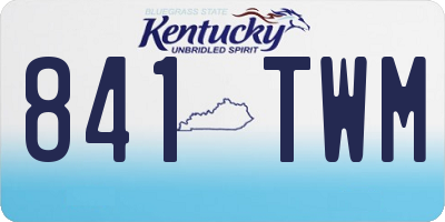 KY license plate 841TWM