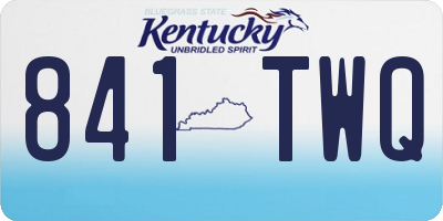 KY license plate 841TWQ
