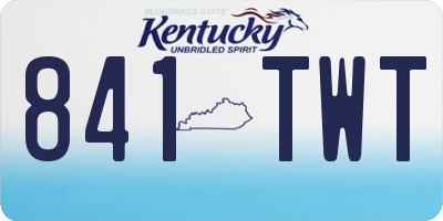 KY license plate 841TWT