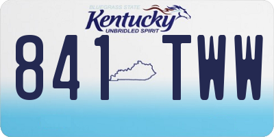 KY license plate 841TWW