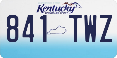 KY license plate 841TWZ