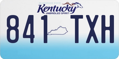 KY license plate 841TXH