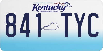KY license plate 841TYC