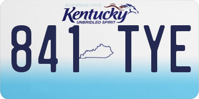 KY license plate 841TYE