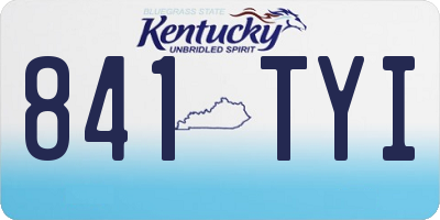 KY license plate 841TYI