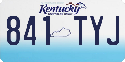 KY license plate 841TYJ