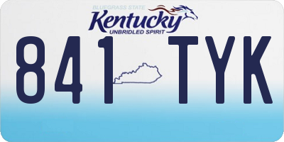 KY license plate 841TYK