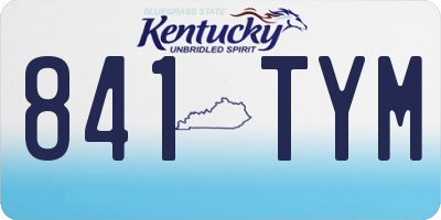 KY license plate 841TYM