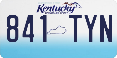 KY license plate 841TYN
