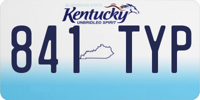 KY license plate 841TYP