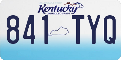 KY license plate 841TYQ