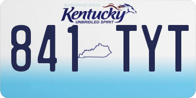KY license plate 841TYT