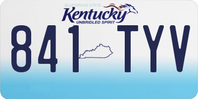 KY license plate 841TYV