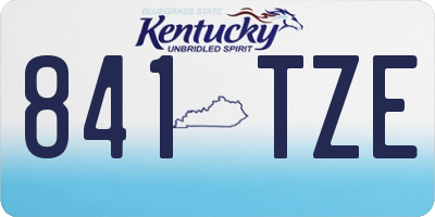 KY license plate 841TZE