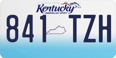 KY license plate 841TZH