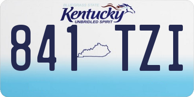 KY license plate 841TZI