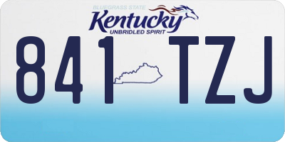 KY license plate 841TZJ