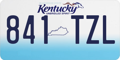 KY license plate 841TZL
