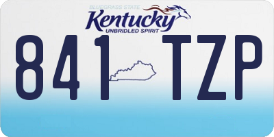 KY license plate 841TZP