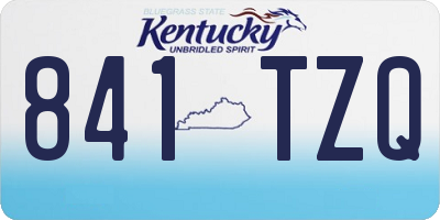 KY license plate 841TZQ