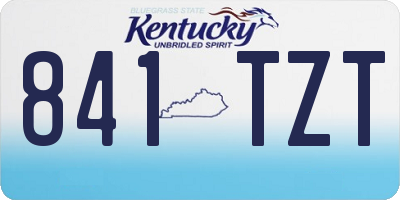 KY license plate 841TZT