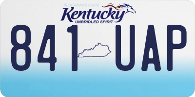 KY license plate 841UAP