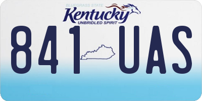 KY license plate 841UAS