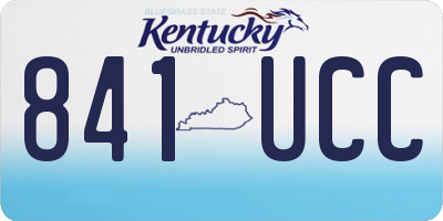KY license plate 841UCC