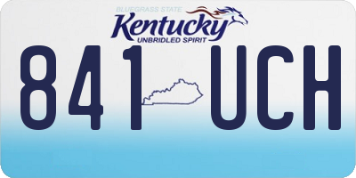 KY license plate 841UCH