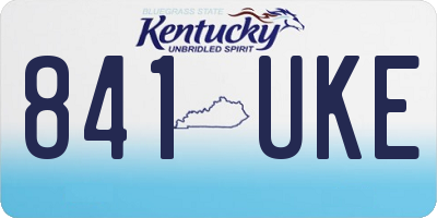 KY license plate 841UKE