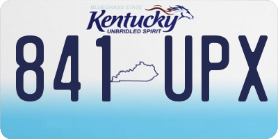 KY license plate 841UPX