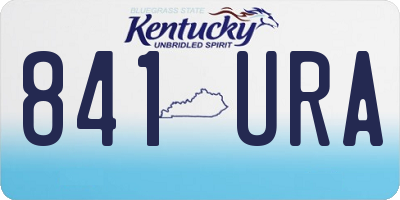 KY license plate 841URA