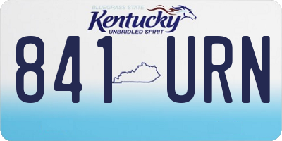 KY license plate 841URN
