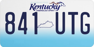 KY license plate 841UTG