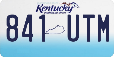 KY license plate 841UTM