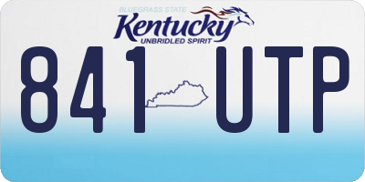 KY license plate 841UTP