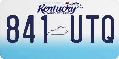 KY license plate 841UTQ